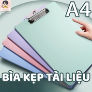 High Quality Plastic A4 Document Clipboard - Pastel Color File Clip for Office Workers