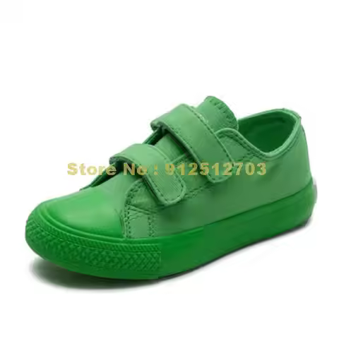 Spring Autumn New Children Child Canvas Boy Child Sneakers Casual Girl Kids Candy Solid 25-38 Shoes