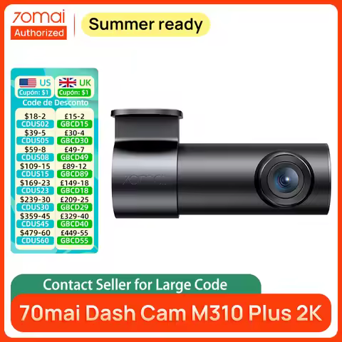 70mai Dash Cam M310 Plus 2K Professional Grade Features Including Super Night Vision And Buffered Em
