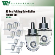 10Pcs Floding Gate Roller Single Set / pagar / autogate bearing roller /gate uv bearing/welding / gate roller