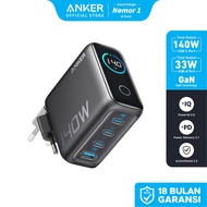 Anker GaN Charger Smart Digital Display 140W PD PPS 4 Port USB Type a/C - A2697