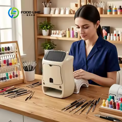 Customized Automatic AI Smart Digital 3D Nail Art Printer with Touch Screen for Professional Salon a