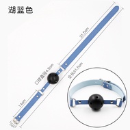 9I Mouth Ball Leather Silicone Apertural Plug Couple Flirting Play Role Toy Adult Supplies