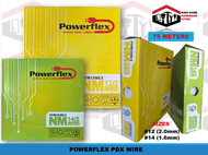POWERFLEX PDX ELECTRICAL WIRE SIZE 14/2(1.6mm) &amp; SIZE 12/2 (2.0mm) (75meters)