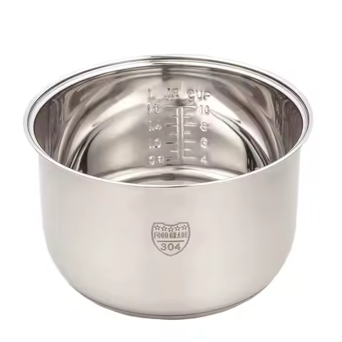 3L 304 Stainless Steel Thickened Rice Cooker Inner Bowl for Redmond Rmc-m224s RMC-M90 Multicooker Li