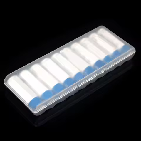 [TG813]10 Slots Transparent Plastic Battery Storage Box Hard Container Holder Case For AAA/AA Batter