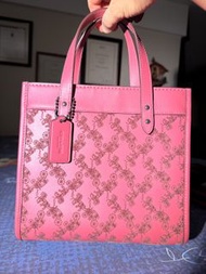 Coach Field Tote 22 With Horse And Carriage Print