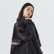 KiU 空氣感5秒快穿套頭式雨衣 - 宇宙星空 - 酷黑一般尺寸