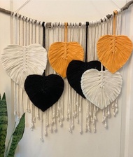 daun hiasan dinding macrame daun hiasan gantung macrame wall hanging