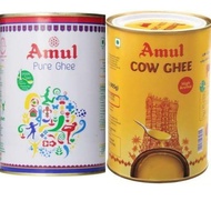 ghee / Amul Yellow Cow Ghee / Amul White Pure Ghee / Minyak Sapi / - 1L