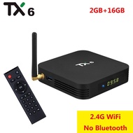 TX6 4GB RAM 32GB 64GB ROM Smart 9.0 TV Box Allwinner H616 Media Player 2.4G 5G Wifi Bluetooth 4.1 4K