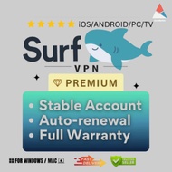 (24/7 Fast) Surfshark VPN Premium - PC / Mobile App | 105 Countries | VPN Privacy | Secure Internet 