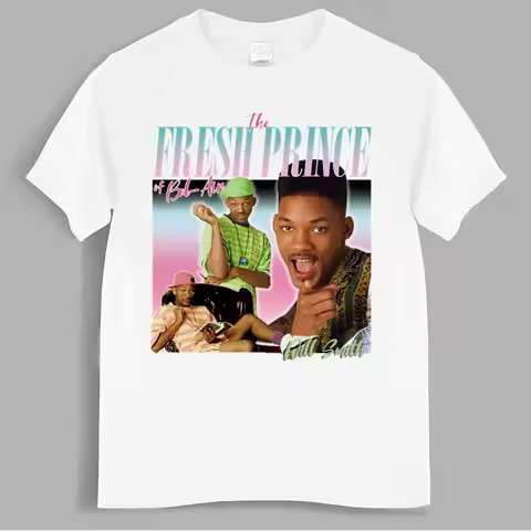 Fresh Prince of Bel Air Printed Men T Shirt Woman Summer Fashion T-shirt Men Clothing Cotton Casual 