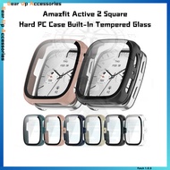 Amazfit Active 2 Square Premium Case Full Protect Screen Protect Cover PC Hard Casing With Built-in 