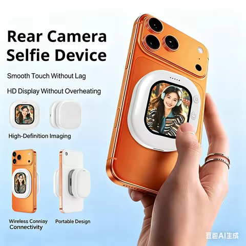 Wireless Vlog Mobile magnetic selfie screen with Magnetic Connection and Remote Control for Selfie V