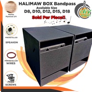 Halimaw Box Subwoofer Box D8 D10 D12 D15 Bandpass Speaker Enclosure Famous In Philippines also calle