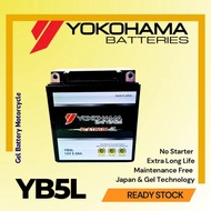 YB5L BATTERY YOKOHAMA GEL MOTORCYCLE LC135 V1 EX5 ( STARTER ) KRISS STARTER MR1 MR3 EGO NOUVO YTZ5 Y