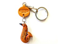 真皮鑰匙圈 薩克斯風 VANCA CRAFT (日本製造 職人手工)
