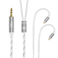 KBEAR TRI Grace Pro 2 Core Silver-Plated อัพเกรดสายหูฟัง HiFi BALANCE หูฟังแบบมีสายที่ถอดออกได้ไม่มี