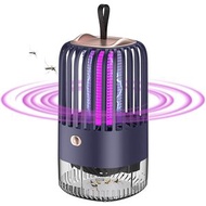 藍色 鳥籠滅蚊燈 電擊式滅蚊器 二合一USB插電家用電蚊拍 驅蚊器 驅蚊機 [平行進口]