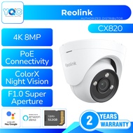 Reolink CX820 8MP 4K ColorX PoE Camera True Full-Color Night Vision F1.0 Aperture AI Detection IP67 