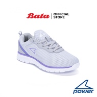 Bata บาจา ยี่ห้อ Power รองเท้ากีฬา รองเท้าวิ่ง รองเท้าผ้าใบ ผ้าใบผูกเชือก สำหรับผู้หญิง รุ่น Nana สีเทา 5182021