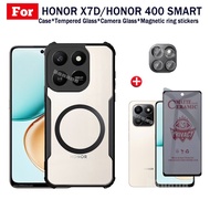 Honor X7D Shockproof Phone Case With Magnetic Wireless Charging Sticker For Honor X7C X6C X8C Honor 