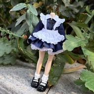 Bjd Baby Clothes Short Style Classic Maid Short Skirt Ami Akira azone Fairy Body Beige OO7I
