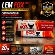 MERAH Fox Plus Glue Tube 20 Grams | Fox Yellow Glue 20 Gr Multipurpose Glue | Fox Tube Glue 20gr Mul