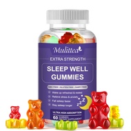 Mulittea  Sleep Melatonin Gummies Sleep Well Gummies Vitamin Melatonin Supplement Sleep Support Slee