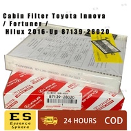Cabin Filter Toyota Innova / Fortuner / Hilux 2016-Up 87139-28020