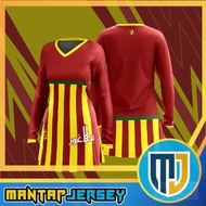 MUSLIMAH FAZZ SG01 - BAJU JERSEY BOLA F0RZA SELANGOR FAN ISSUE V1 MERAH KUNING