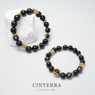[Cinterra Earth Edge Ore] Random Gold Luck Stone Couple Bracelet/Couple Crystal Bracelet/7A Stone/Ap