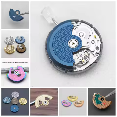 NH35 NH36 Watch Movement Oscillating Weight Modified Rotors Fit Japan NH34 NH35 NH36 NH38 4R 6R 7S A