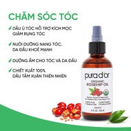 Dầu tầm xuân hữu cơ USDA PURADOR roseship oil/ Vitamin E Oil/ Organic Argan Oil
