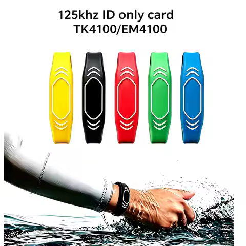 1Pcs 125KHz EM4100 TK4100 Read‑Only RFID Keyfob Wristband Access Control Card ID Chip Proximity Toke