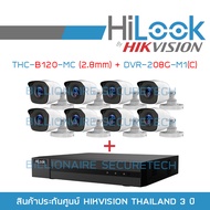 SET HILOOK 8 CH : THC-B120-MC (2.8 mm) X 8 + DVR-208G-M1(C) BY BILLIONAIRE SECURETECH