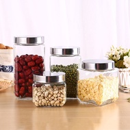 1000ML GLASS JAR (JAR) WITH Stainless Steel Lid for Multi-Purpose Food Storage, Soaking Alligator, A