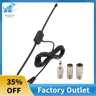 FM Radio Antenna FM F-Head Sheep Horn Antenna for Car FM TV Radio Station 75 Ohms F Female to TV3.5 