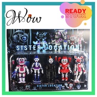 🔥Stok Sedia Ada🔥5pcs Five Nights At Freddy's FNAF Sister Location PVC Action Figure Toys Bonnie Foxy