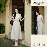 COCOMAY - Amora Beige Zip Dress, elegant style, suitable for work, going out, going to school