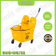 32L Single Wringer Bucket (Down Press) / Bakul Mop / Mop Bucket