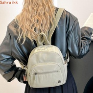 AXIOM Women Nylon Backpack, Lightweight Waterproof Multipockets Casual Backpack, Sweet Solid Color P