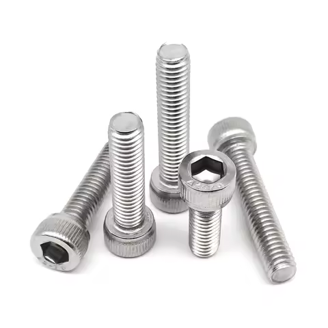 1/10/50X M1.4 M1.6 M2 M3 M4 M5 M6 M8 304 A2-70 Stainless Steel DIN912 Hex Socket Cap Head Allen Bolt