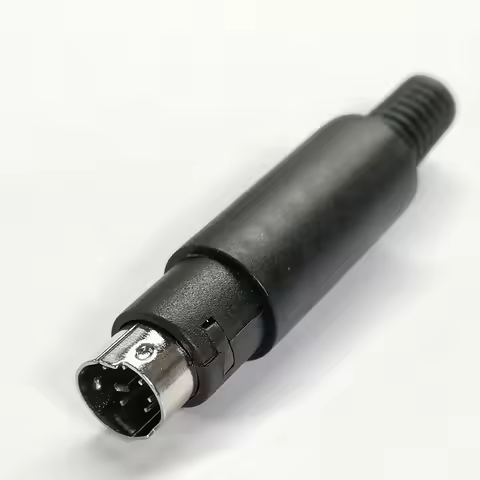 10PCS/Lot MINI PS2 MD 6Pin 6P S Terminal Male Jack/Plug Connector PS2-6P For Mouse Keyboard