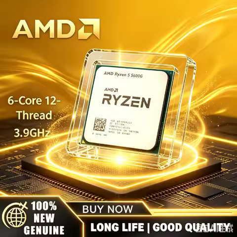 AMD Ryzen 5 5600G New AM4 Integrated Graphics CPU 6C12T 3.9GHz 65W Low Power Desktop Chip Without Co