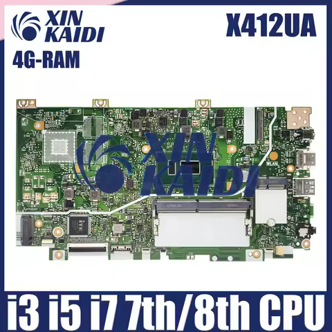 X412UF Mainboard W/4417U I3-8130 I5-8250U I7-8550U UMA PM 4GB For ASUS Vivobook X412UA X412U X412 X4
