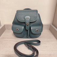 coach 墨綠色後背包