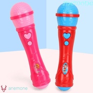 ANEMONE Microphone Toys, Sound Amplifier Early Education Kids Microphone, Boys Girls Simulation Karaoke Plastic Singing Music Toy Children