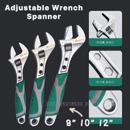 8" 10" 12"  ADJUSTABLE WRENCH SPANNER with RUBBER  HANDLE Multifunctional spanner